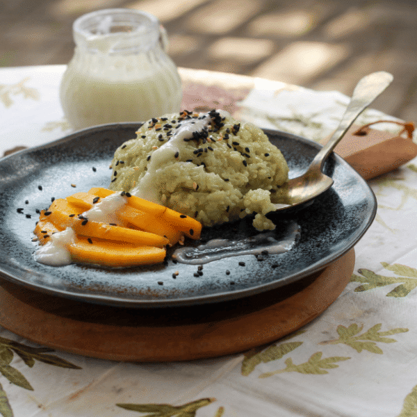 Risotto mit Mango Balsam als Serviervorschlag