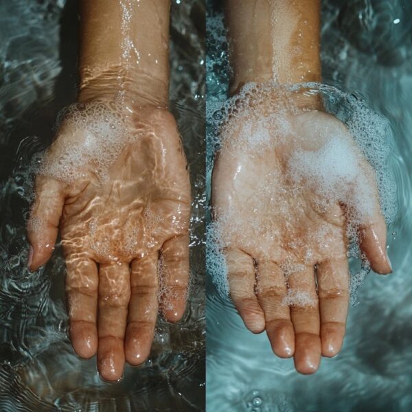 Sanfte Reinigung mit NoDry Duschblock pflegende Formel für empfindliche und trockene Haut