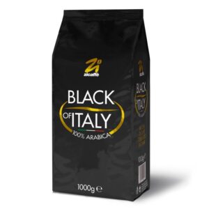 Zicaffe BLACK of ITALY 100% ARABICA, 1kg ganze Bohnen