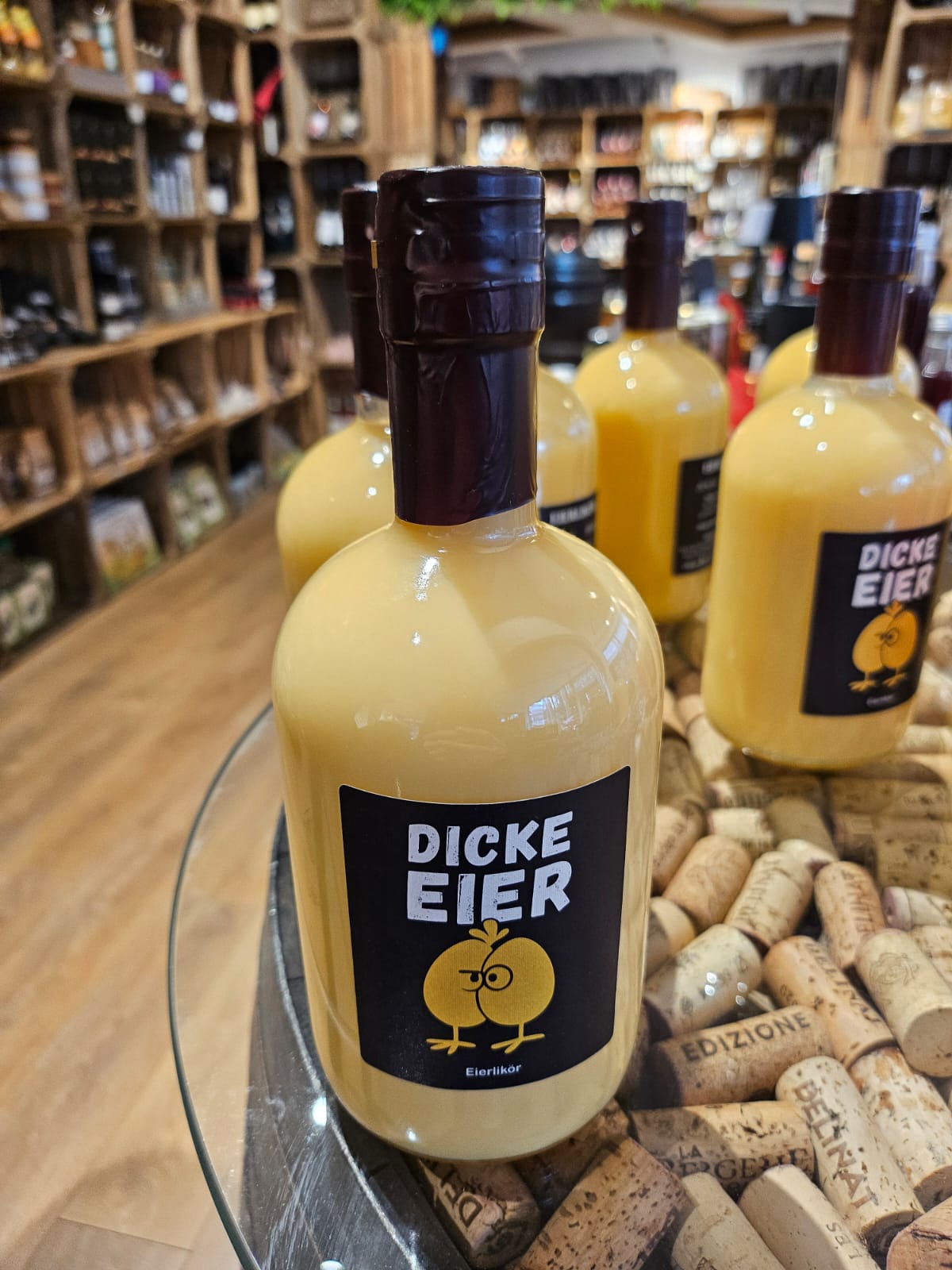 Flasche Dicke Eier Eierlikör cremig aus Deutschland